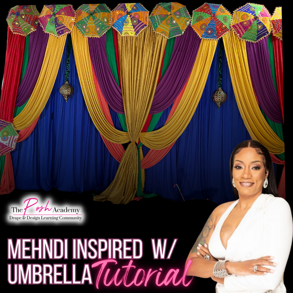 Mehndi Backdrop Tutorial w/ Umbrella